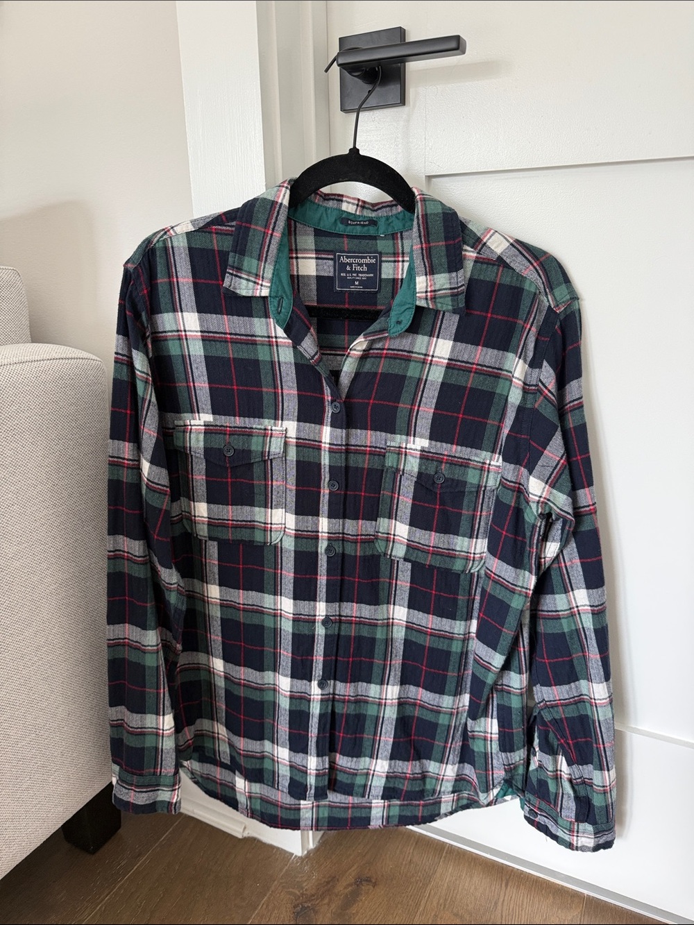 Abercrombie plaid boyfriend button down